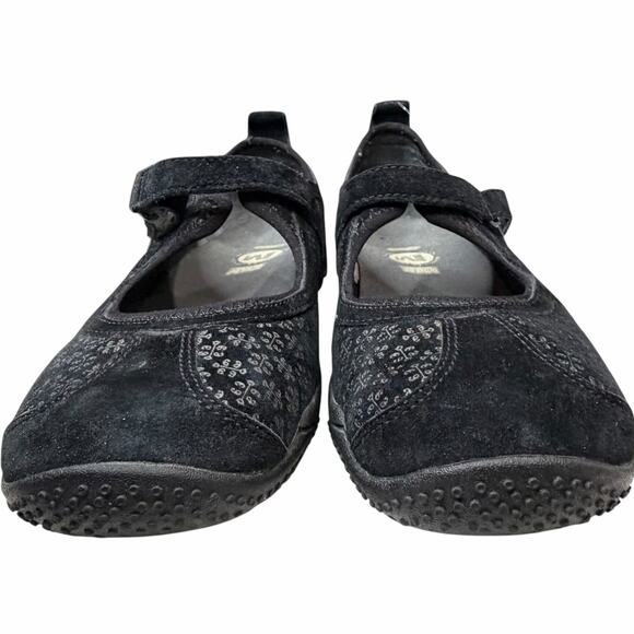 Merrell Circuit Mary Jane Shoes Womens 7.5 Black Suede Ortholite Sporty Comfort - Picture 8 of 13
